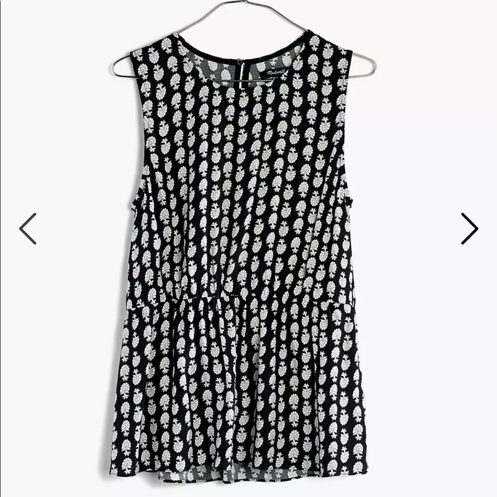 Madewell Ruffle Tank Top in Bloomstamp Size XS - Picture 11 of 12